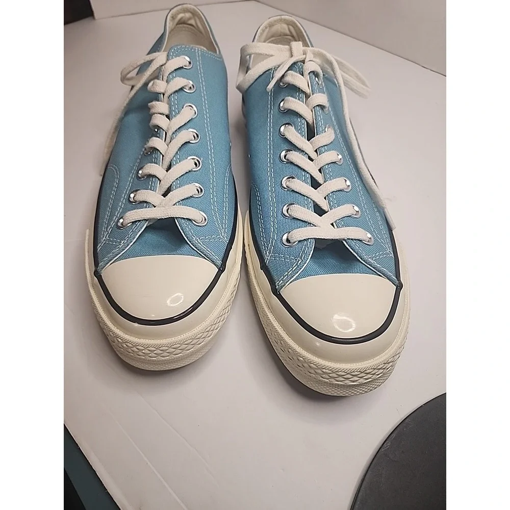 Converse Chuck‎ 70 OX Shoes Mens 10.5 Womens 12.5 Blue Low Top Sneakers
